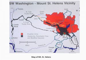 Map Of St Helens oregon Eruption Of Mt St Helens Map Of Mt St Helens Ppt Download
