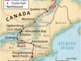Map Of St Lawrence River Canada Hudson Erie Canal St Lawrence Seaway New York to Montreal