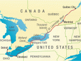 Map Of St Lawrence River Canada Us Map with St Lawrence River
