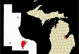 Map Of State Of Michigan with Cities Bay City Michigan Wikipedia