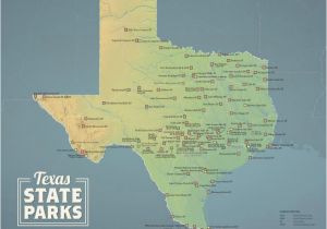 Map Of State Parks In Texas Texas State Parks Map 11×14 Print Best Maps Ever