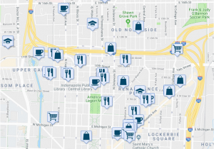 Map Of Stores On Michigan Avenue 126 E St Joseph St Indianapolis In Walk Score