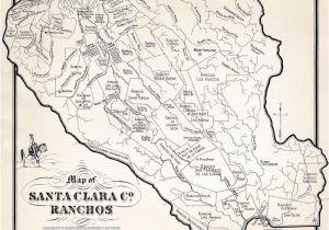 Map Of Sunnyvale California Ralph Rambo S Hand Drawn Map Of Santa Clara Valley Ranchos During