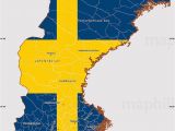 Map Of Sweden In Europe Flag Simple Map Of Sweden