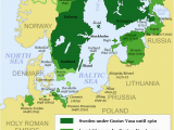 Map Of Sweden In Europe Map Showing the Development Of the Swedish Empire Between