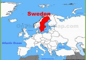 Map Of Sweden In Europe Sweden On Map and Travel Information Download Free Sweden