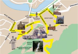 Map Of Tbilisi Georgia Tbilisi Guide