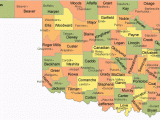 Map Of Tennessee Counties with Cities Oklahoma County Map