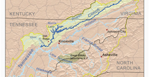 Map Of Tennessee Lakes Clinch River Wikipedia