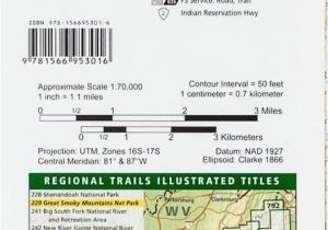 Map Of Tennessee Smoky Mountains Trails Map Of Great Smoky Mountains National Park Tennesse north