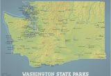 Map Of Tennessee State Parks Washington State Parks Map 11×14 Print Best Maps Ever