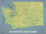 Map Of Tennessee State Parks Washington State Parks Map 11×14 Print Best Maps Ever