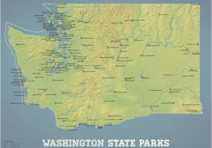 Map Of Tennessee State Parks Washington State Parks Map 11×14 Print Best Maps Ever