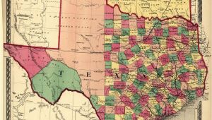 Map Of Texas by Counties Texas Counties Map Published 1874 Maps Texas County Map Texas