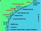 Map Of Texas Gulf Coast Cities Karankawa Indians