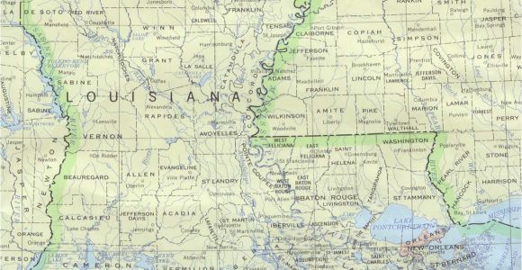 Map Of Texas Louisiana and Mississippi Louisiana Maps Perry Castaa Eda Map Collection Ut Library Online