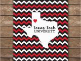 Map Of Texas Lubbock Digital Texas Tech University Map Art Ttu Printable Wall Art