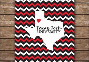 Map Of Texas Lubbock Digital Texas Tech University Map Art Ttu Printable Wall Art
