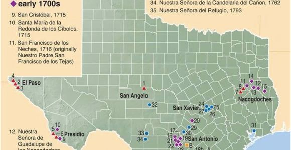 Map Of Texas Missions Texas Missions I M Proud to Be A Texan Texas History 7th Texas