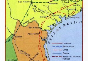 Map Of Texas Revolution Battles Envelope 1 Document 1