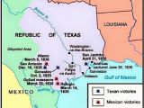 Map Of Texas Revolution Battles the Alamo Visual Text Images Music Video Glogster Edu