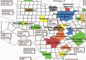 Map Of Texas San Angelo High Blood Pressure Hbp and Heart attack Ha Data Inserted Into A