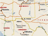 Map Of Texas Showing El Paso El Paso Map Texas Business Ideas 2013