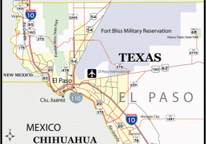 Map Of Texas Showing El Paso El Paso Map Texas Business Ideas 2013