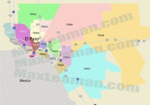 Map Of Texas Showing El Paso El Paso Texas Zip Code Map Business Ideas 2013