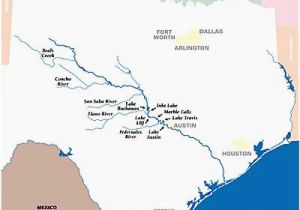Map Of Texas with Rivers Map Of Colorado River Basin Secretmuseum