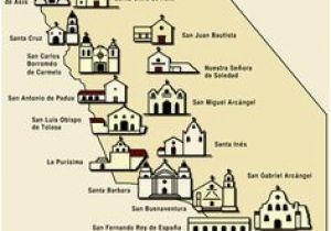 Map Of the California Missions Map Of California Missions Built Between 1769 and 1823 Item Number