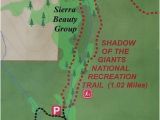 Map Of the California Trail Map Of the Trail Picture Of Shadow Of the Giants Trail California