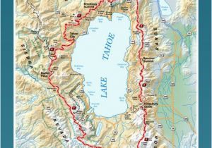 Map Of the California Trail Tahoe Rim Trail Hiking Pinterest Hiking Hiking Trails and Trail