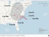 Map Of the Carolinas and Georgia Hurricane Florence Begins soaking the Carolina Coastline News