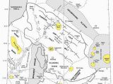 Map Of the Colorado Plateau the Henry Mountains are Located at the Far Left Of Center