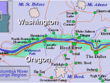 Map Of the Dalles oregon G is for Gorge Highway