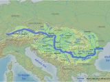 Map Of the Danube River In Europe River Danube Map Map Of West