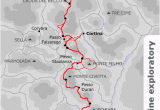 Map Of the Dolomites Italy Map Showing the Route Of Alpine Exploratory S Alta Via 1 Walking