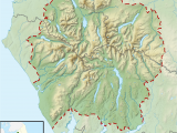 Map Of the Lake District In England Pavey Ark Wikipedia