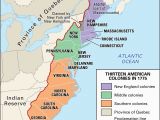 Map Of the New England Middle and southern Colonies Proclamation Of 1763 History Map Significance Facts