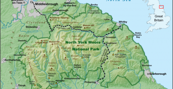 Map Of the north Of England north York Moors Wikipedia