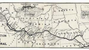 Map Of the oregon Trail with Landmarks Map Of the oregon Trail by Ezra Meeker the Hop King Of the World