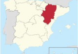 Map Of the Regions Of Spain Aragon Wikipedia