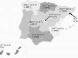 Map Of the Regions Of Spain Distribution Of Mini Nutritional assessment total Score In