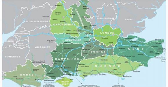 Map Of the south East England Map Of south East England Visit south East England