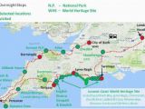 Map Of the south West Coast Of England Jurassic Coast and Cornwall England