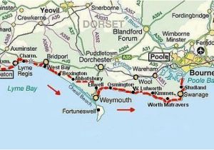 Map Of the south West Coast Of England south West Coast Path Dorset Jurassic Coast