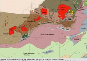 Map Of the south West England torquay Geological Field Guide by Ian West