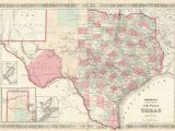 Map Of the Texas Panhandle Johnson S New Map Of the State Of Texas Johnson Ward Johnson