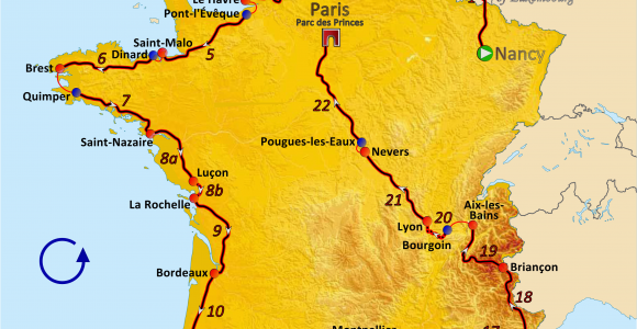Map Of the tour De France File Route Of the 1962 tour De France Png Wikimedia Commons